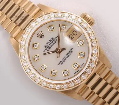 Rolex Datejust 18K Gold President Diamond