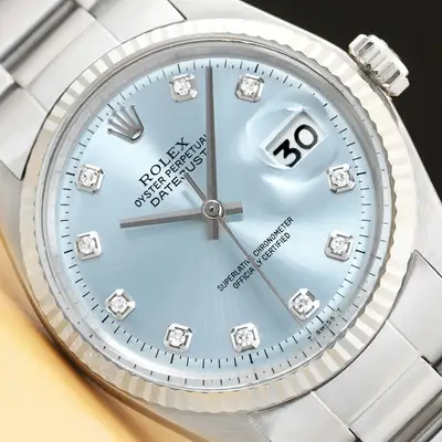 Rolex DATEJUST 1601 ICE BLUE 18K