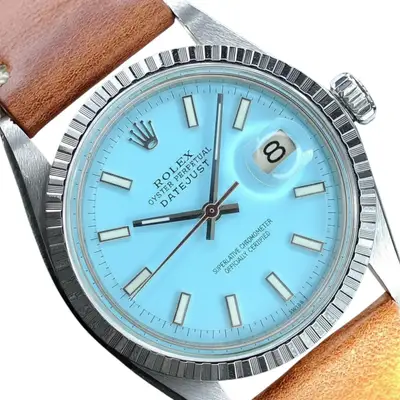 Rolex Datejust SS Fluted Leather Band