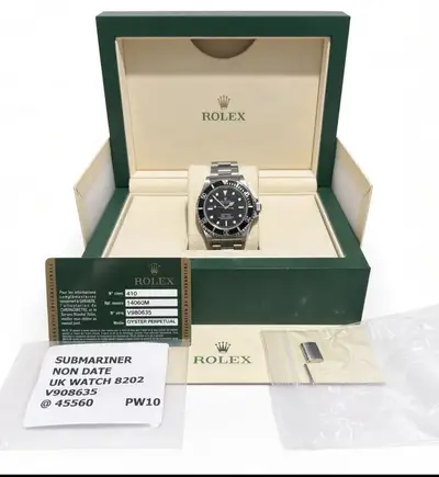 Rolex Submariner No Date Black Steel