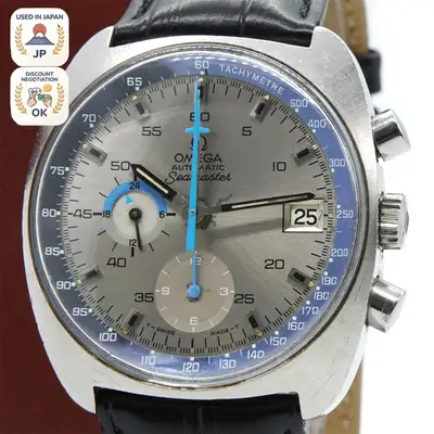 Omega **READ!**OMEGA Seamaster Chrono Cal.1040 Gray JAPAN