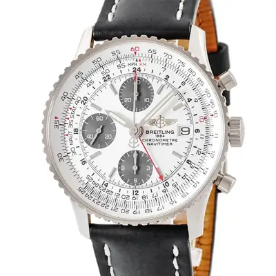 Breitling Navitimer GMT J24324 18K White