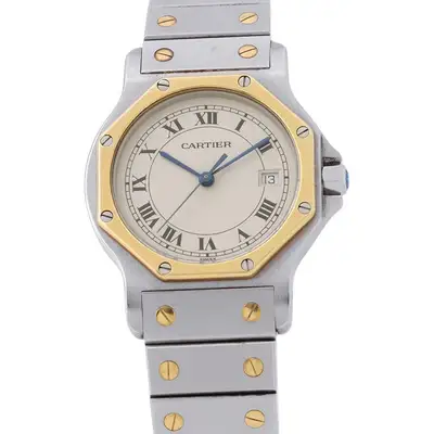 Cartier Santos Octagon LM Steel 18K