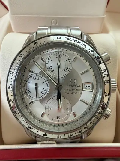 Omega OMEGA Speedmaster Automatic Silver Dial Chronograph Stainless Steel w/Box