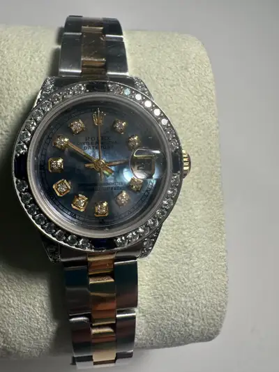 Rolex Datejust Diamond Bezel/Blue Tahitian Oyster