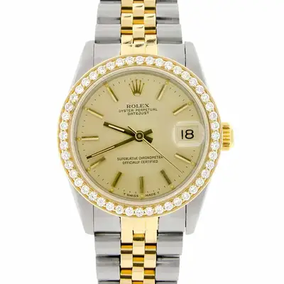 Rolex Datejust 2-Tone Gold/SS Champagne Womens