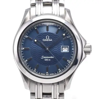 Omega Seamaster Date Blue Women's