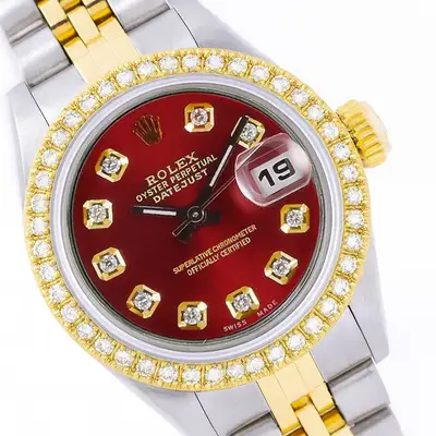 Rolex Womens Datejust Two-Tone Gold Steel