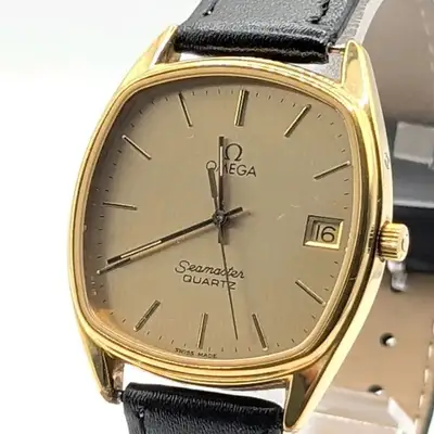 Omega Seamaster Square Gold Date Y2K