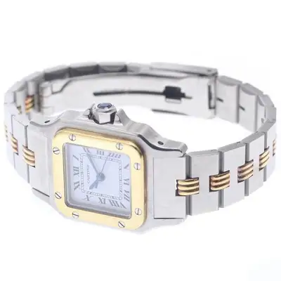Cartier SANTOS GALBE SM YG White