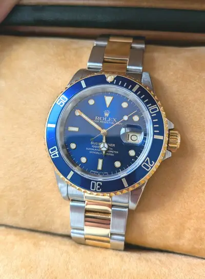 Rolex Submariner 16613 Bluesy gold Blue