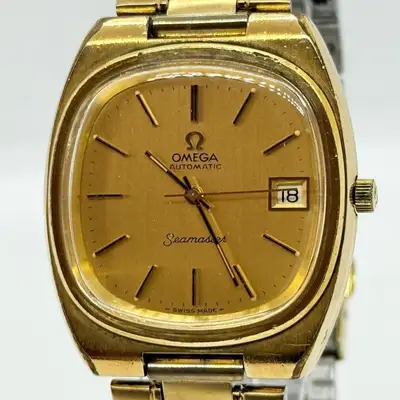 Omega Seamaster TV Screen Gold Champagne