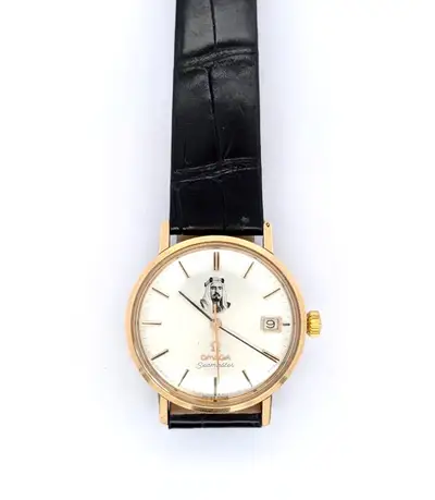 Omega 18ct Gold Omega Seamaster Sheikh Isa