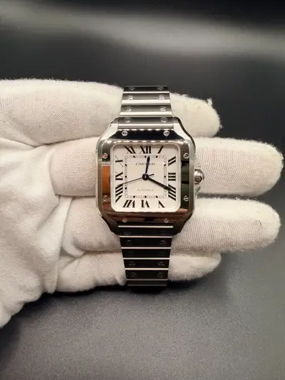 Cartier Santos De Cartier Medium White