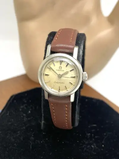 Omega Seamaster Womens 455 Swiss Brown