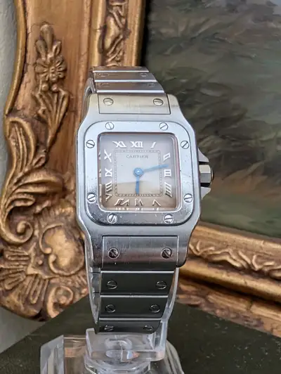 Cartier Santos Galbee integrated bracelet, movement