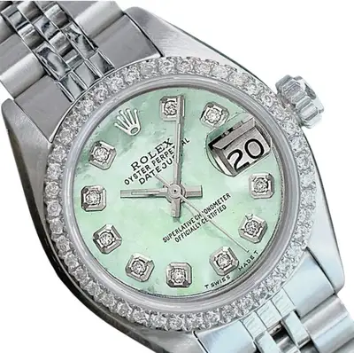 Rolex Datejust Stainless Steel Green MOP