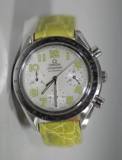 Omega Speedmaster 175.0042 Chrono Green leather