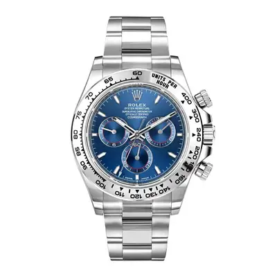 Rolex Daytona Blue Index Hour White