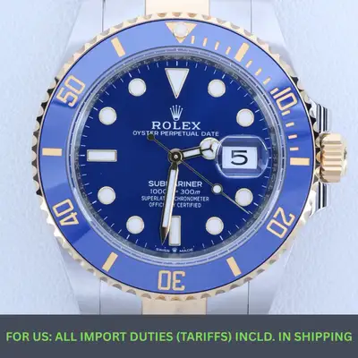 Rolex Rolex Submariner Date 126613LB 41mm Yellow Rolesor Blue Dial B&P Full Set