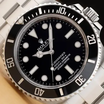 Rolex 2013 CARD ROLEX SUBMARINER 114060 BLACK NO DATE STEEL CERAMIC 40MM OYSTER WATCH