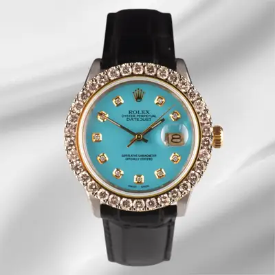 Rolex Datejust 2-Tone 2.50ct Baby Blue