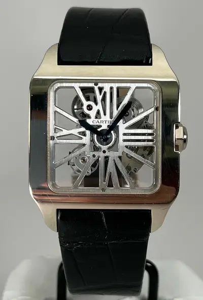 Cartier Santos Dumont Skeleton W2020033 Stainless