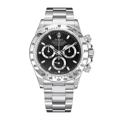 Rolex Daytona Black Index Hour Stainless