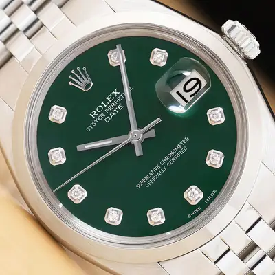 Rolex OYSTER PERPETUAL DATE 1500 GREEN