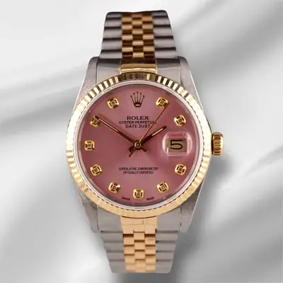 Rolex Datejust 18k Yellow Gold Steel