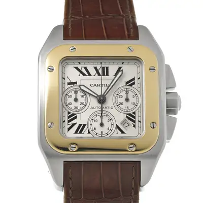 Cartier Santos W20091X7 2740) 41. Silver