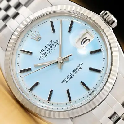 Rolex DATEJUST ICE BLUE 18K GOLD