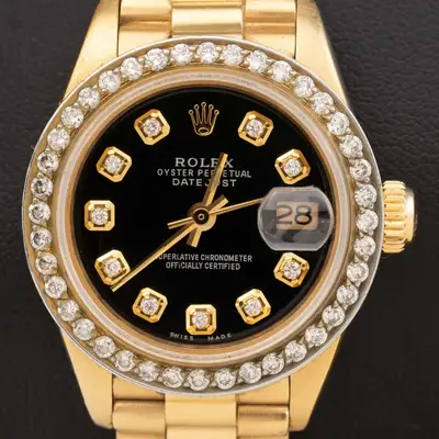 Rolex Presidential Rolex Datejust 6917 Diamond Bezel