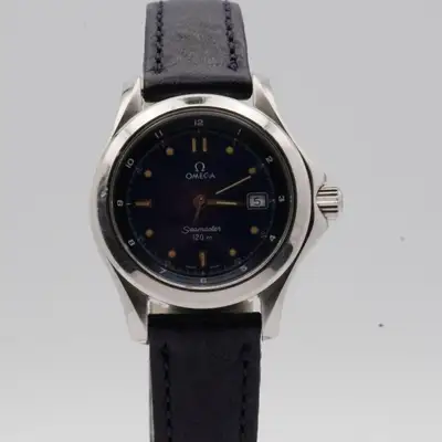 Omega Seamaster Steel Women with Leather