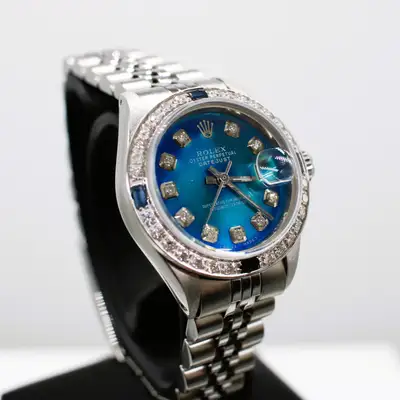 Rolex CUSTOMISED STEEL WHITE GOLD ROLEX OYSTER