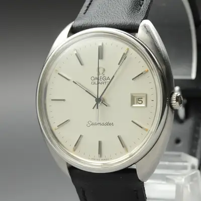 Omega Seamaster Cal.1342 Silver Date Near