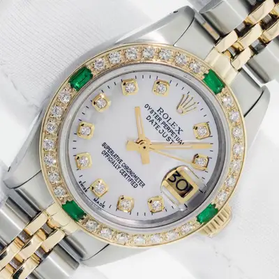 Rolex DateJust MOP Diamond Steel and