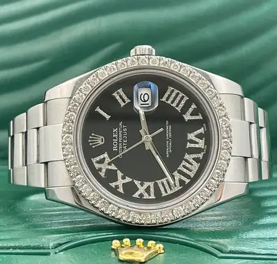Rolex Men Datejust Oyster Steel ICED