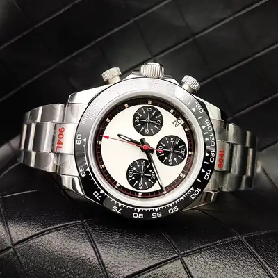 Unknown White Mod Japan VK63 Chronograph Movement