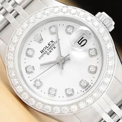 Rolex WHITE DATE 18K WHITE GOLD