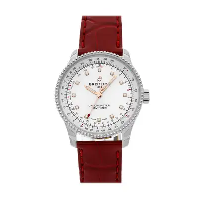 Breitling Navitimer Steel MOP Diamond Strap