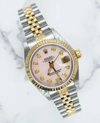 Rolex Datejust with Pink MOP