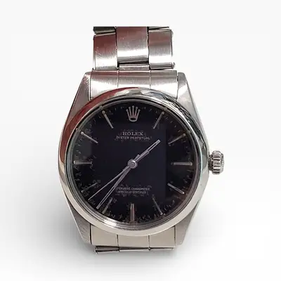 Rolex Oyster Perpetual Black Steel 1002