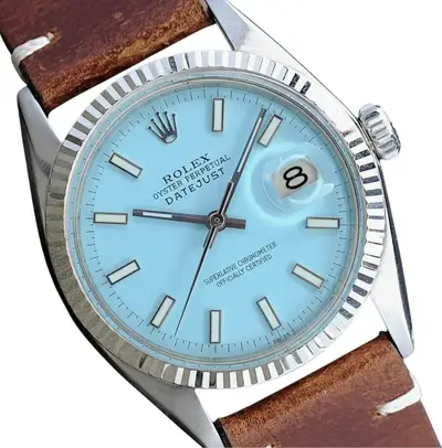 Rolex for Datejust Baby Blue White