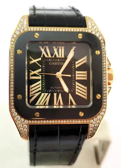 Cartier 18k Rose CARTIER SANTOS 100 Ref