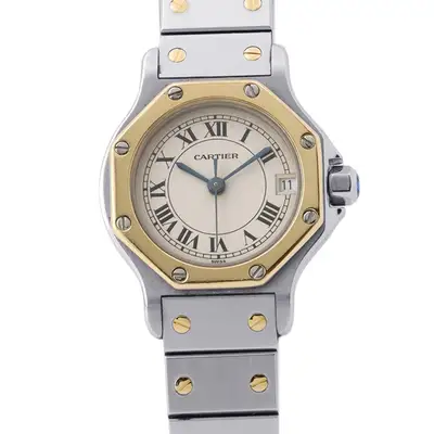 Cartier Santos Octagon SM Steel 18K
