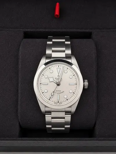 Tudor Black Bay 36 Silver Smiley