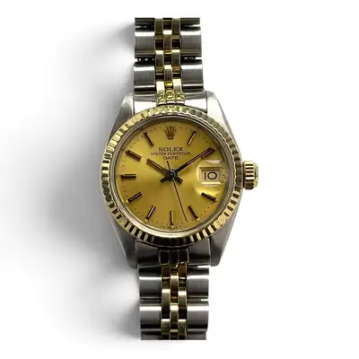 Rolex Date Two Tone Jubilee Champagne