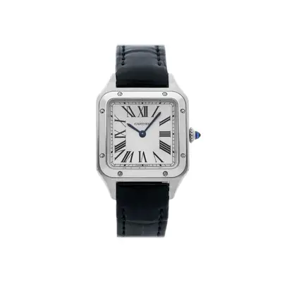 Cartier Santos Dumont Steel Blue Strap