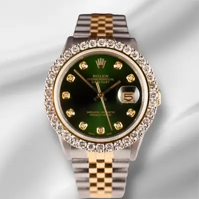Rolex Datejust YG Steel ICED 2.50ct